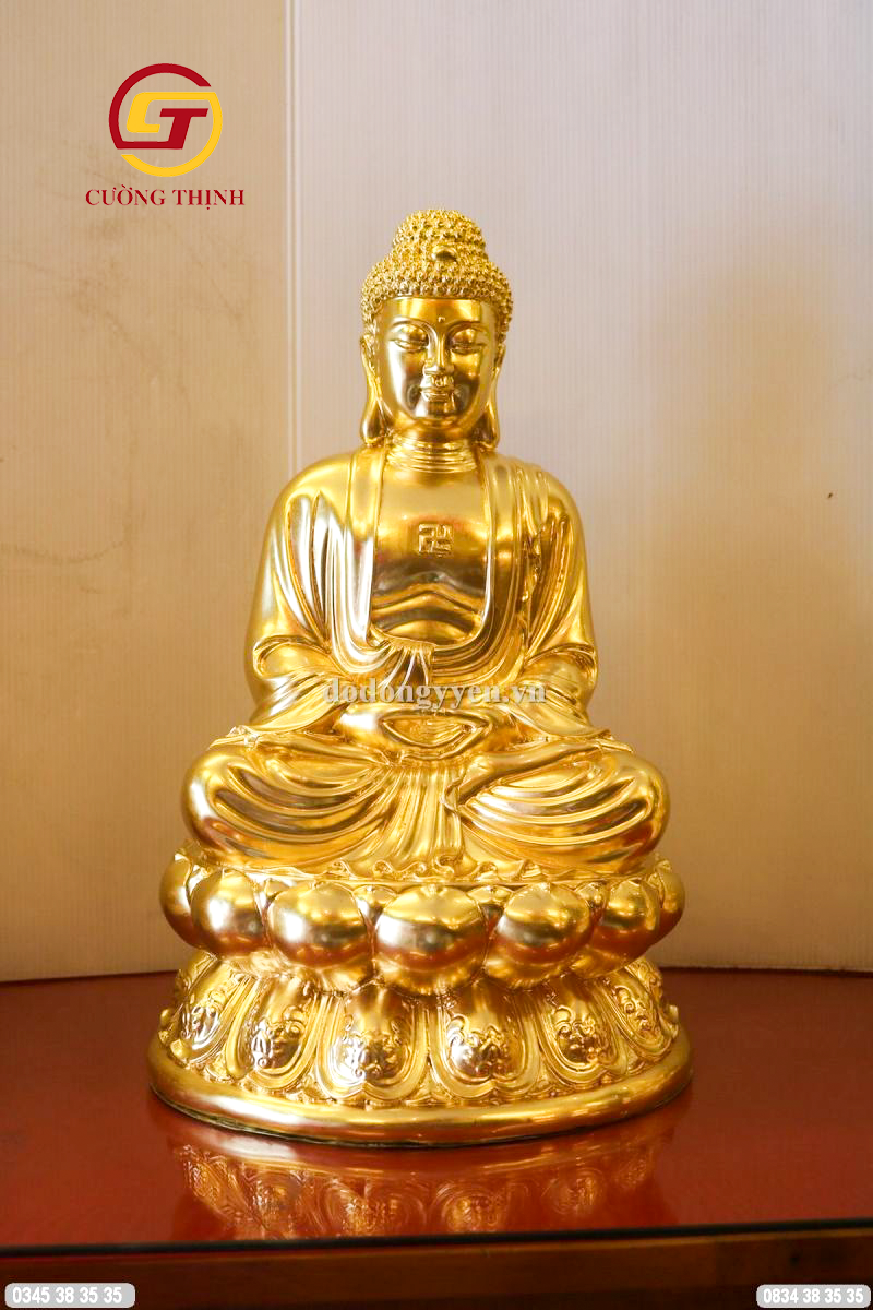 Tượng phật A di đà dát vàng cao cấp 