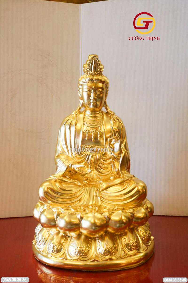 Tượng phật bà quan âm dát vàng