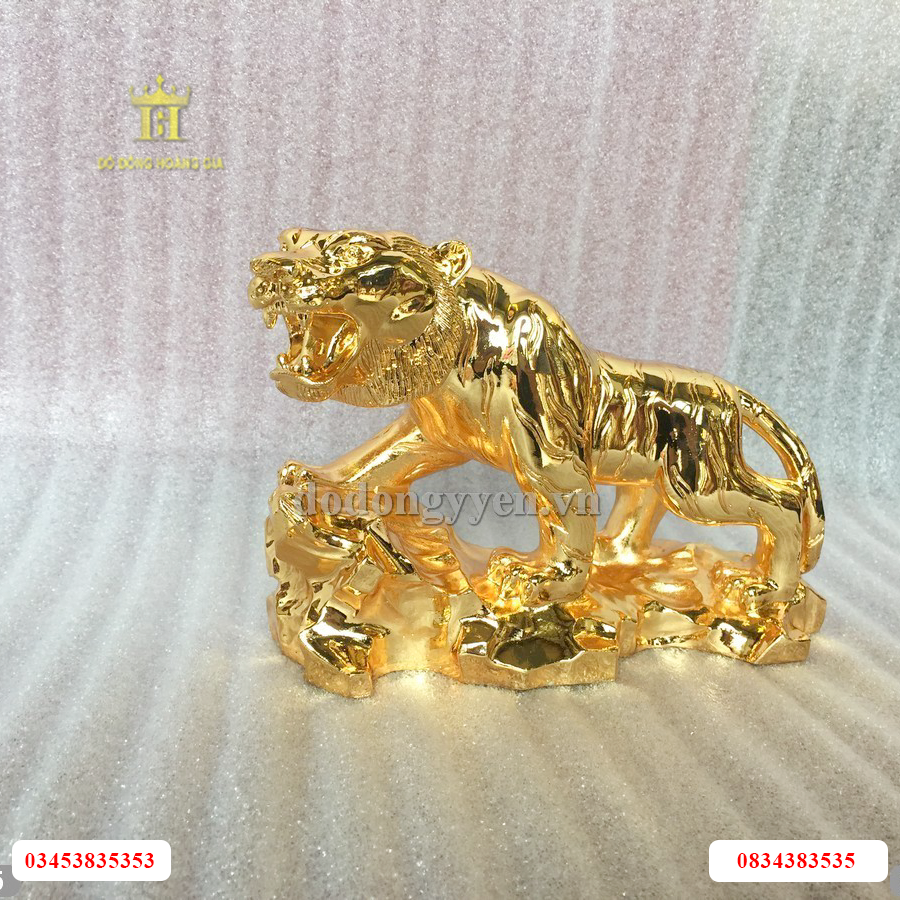 Tượng hổ dát vàng cao cấp 