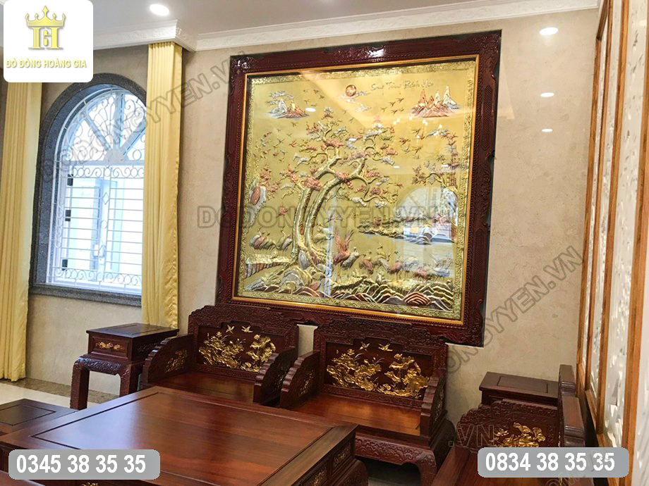 Tranh đồng bách hạc quần tùng