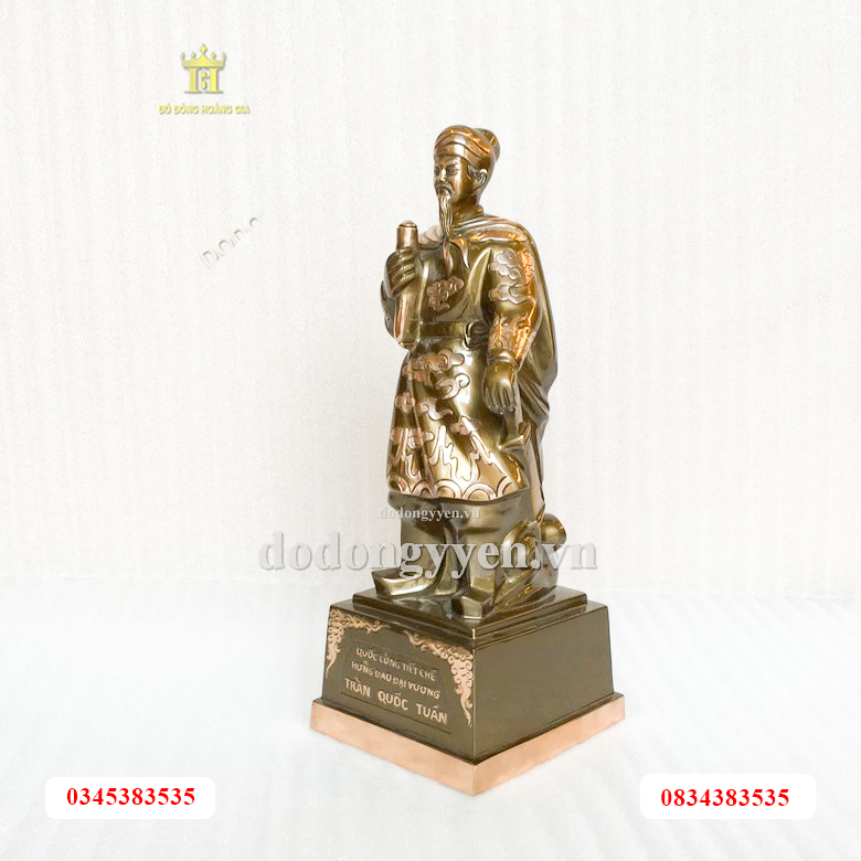 Tượng đồng khảm tam khí cao cấp