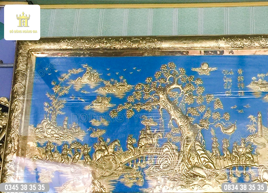 Tranh đồng vinh quy bái tổ đẹp
