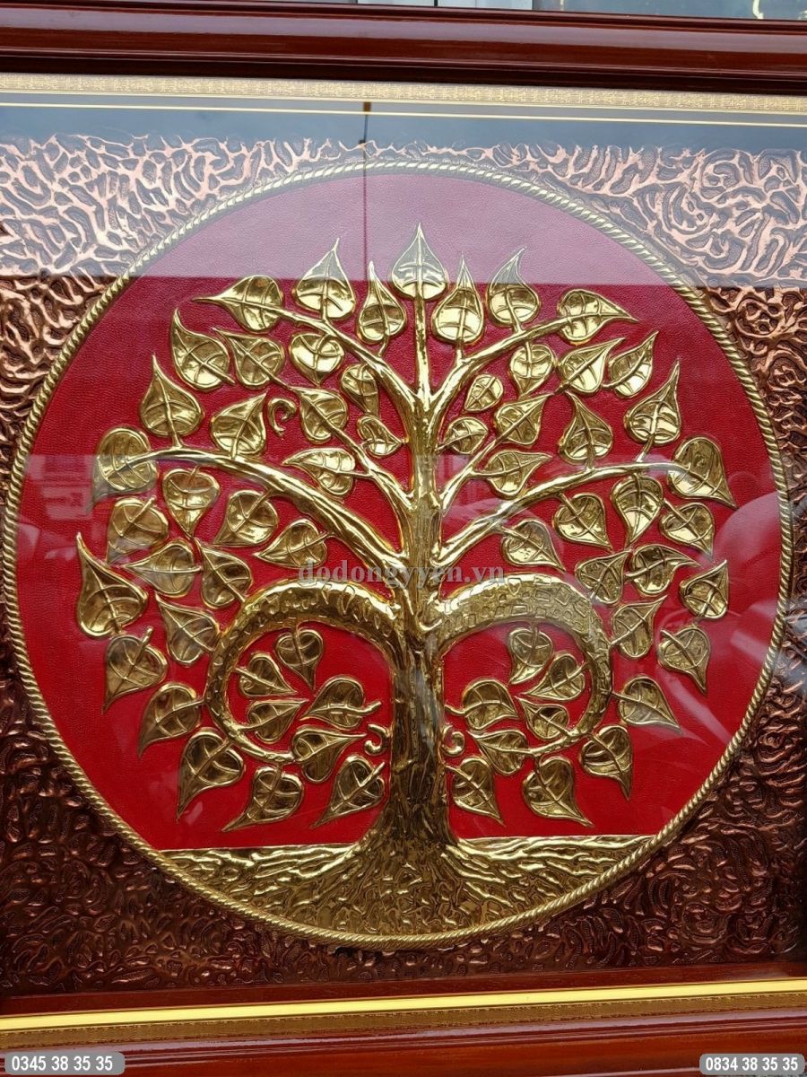 tranh đồng cây bồ đề