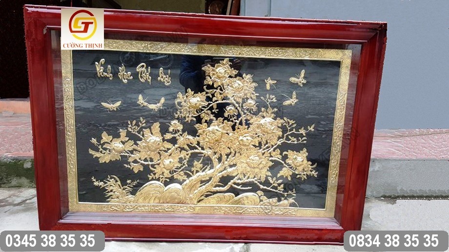 tranh đồng vinh hoa phú quý