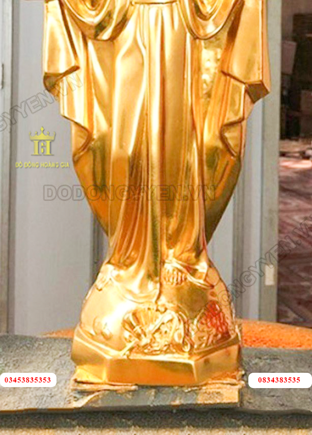 Tượng chúa Giê Su dát vàng cao cấp 