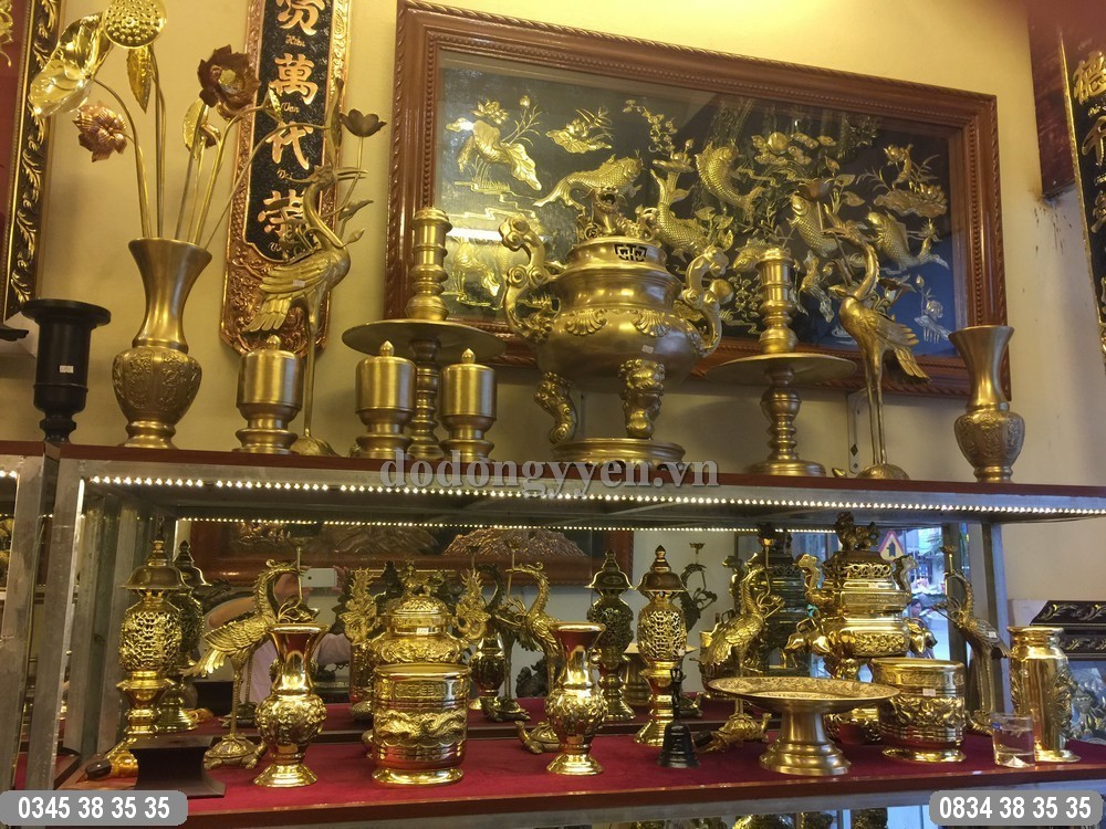   ĐỒ THỜ BẰNG ĐỒNG THAU | ĐỒ ĐỒNG Ý YÊN