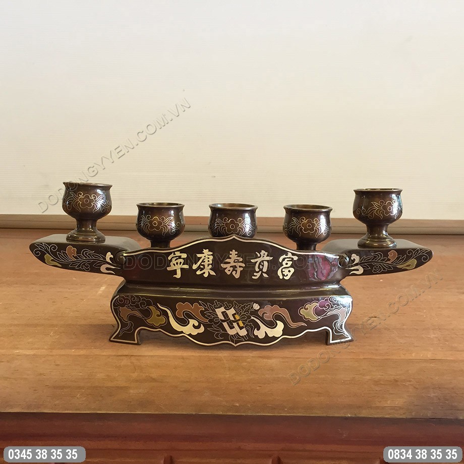 bộ đồ thwof cúng bằng đồng