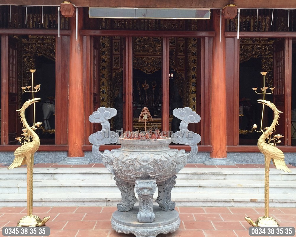 hạc thờ cúng bằng đồng