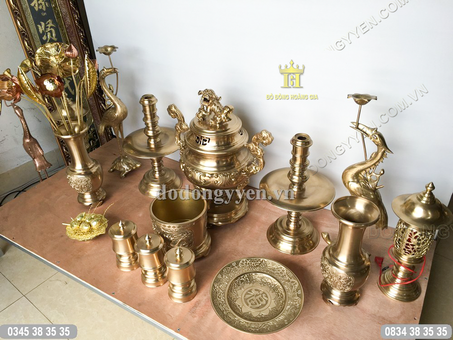 Đồ thờ bằng đồng cao cấp 