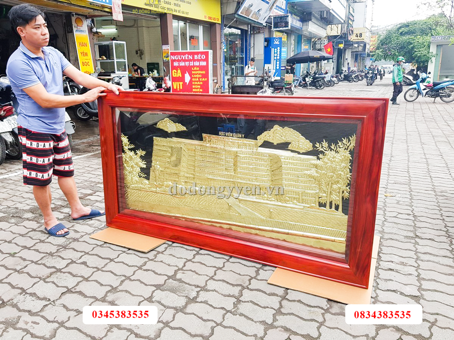 Tranh đồng học viện quân y đẹp tinh xảo