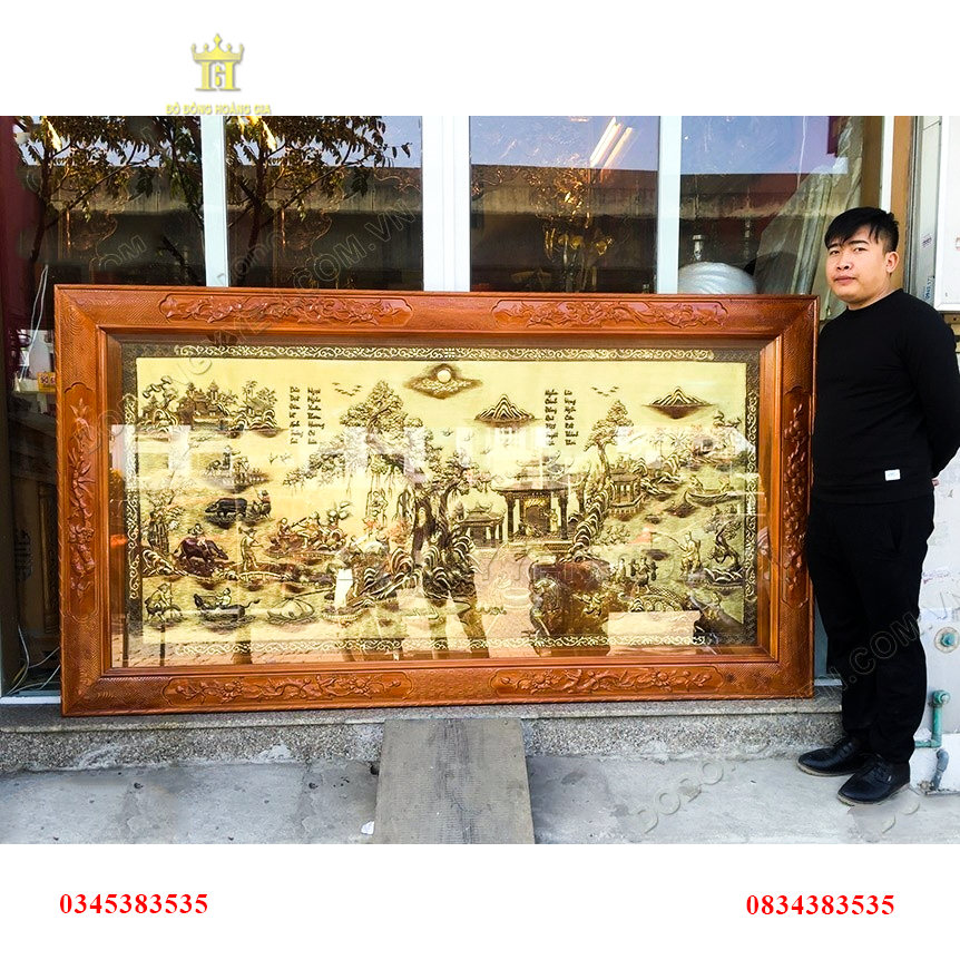 Tranh đồng quê đồng vàng
