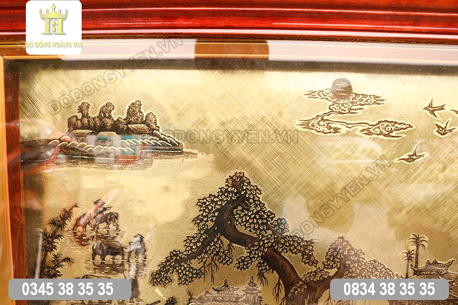 Khung cảnh tranh đồng quê được làm sắc nét