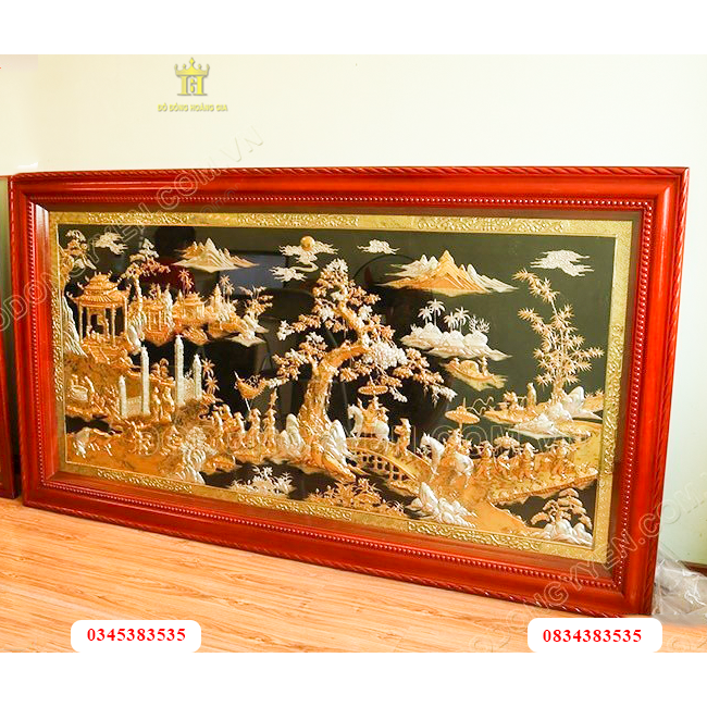 Tranh đồng mạ vàng cao cấp