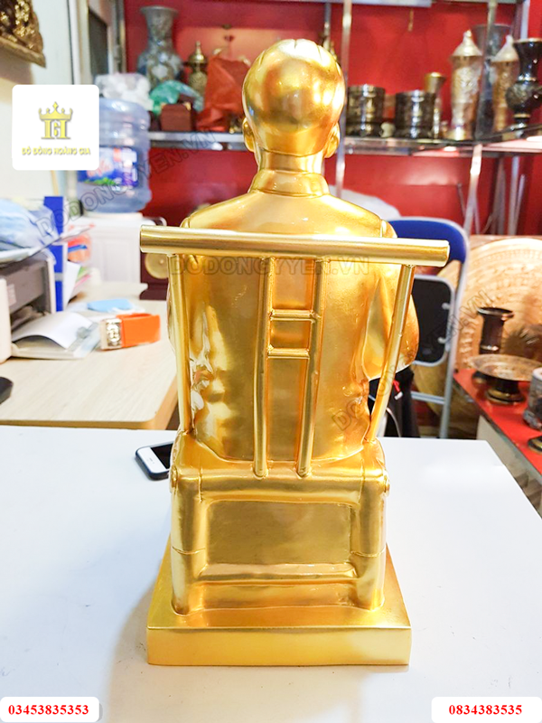 Tượng bác hồ dát vàng cao cấp