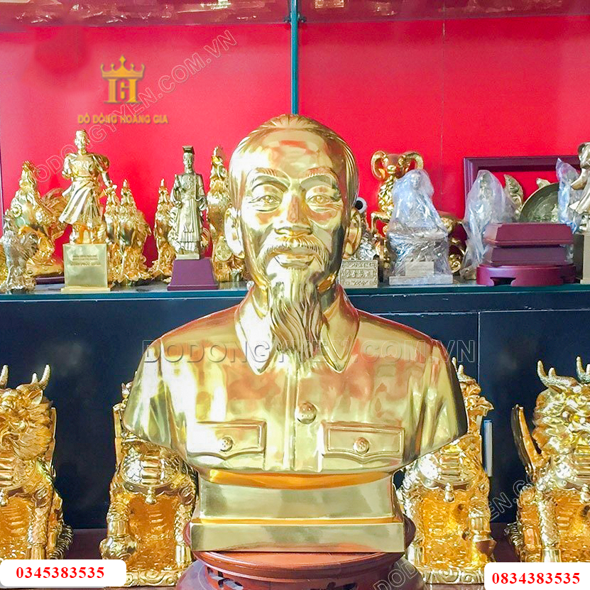 Tượng bác hồ dát vàng cao cấp