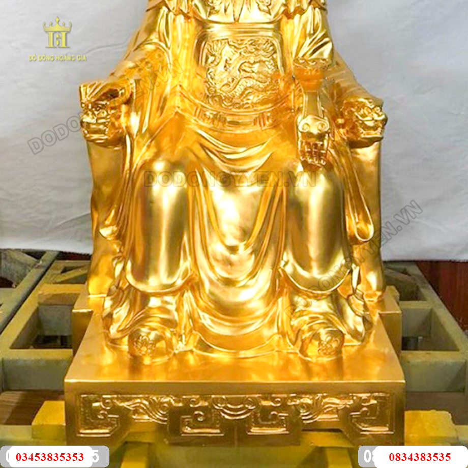 Tượng ngọc hoàng dát vàng cao cấp