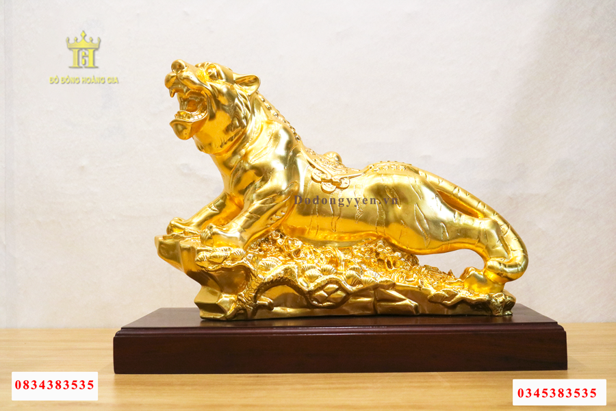 Tượng hổ dát vàng cao cấp