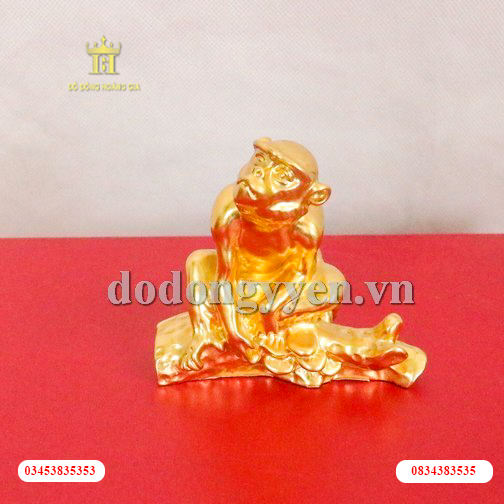 Tượng khỉ dát vàng cao cấp