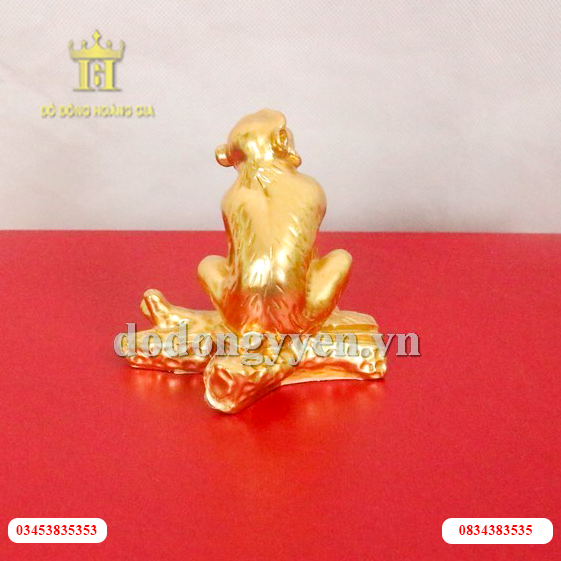 Tượng khỉ dát vàng phong thủy