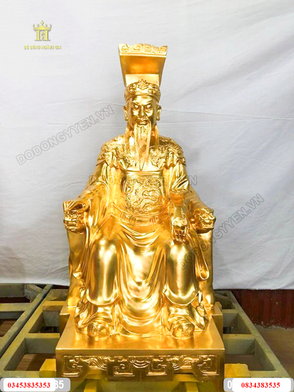 Tượng ngọc Hoàng dát vàng cao cấp