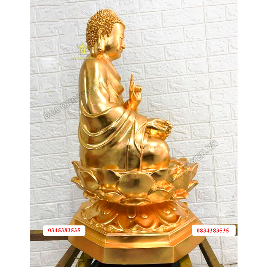 Tượng Phật Thích ca mâu ni dát vàng cao cấp