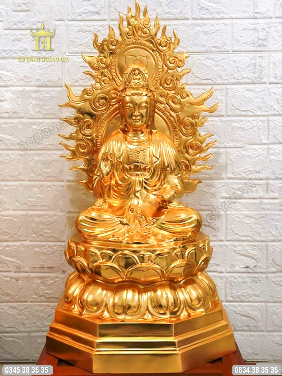 Tượng phật dát vàng nguyên chất