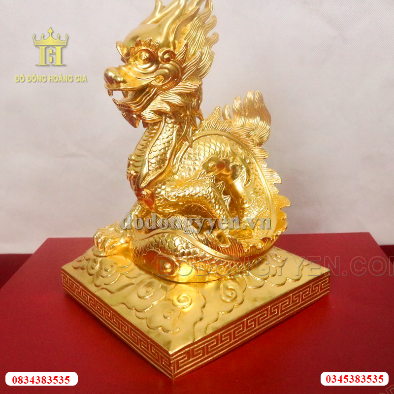 Tượng rồng dát vàng cao cấp