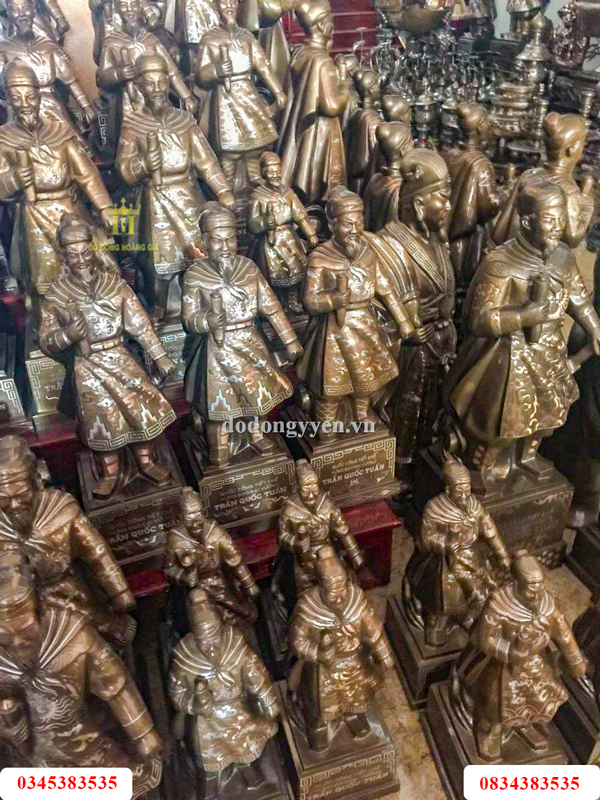 Tượng đồng trần hưng đạo số lượng lớn